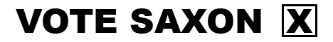 Ad: Vote Saxon
